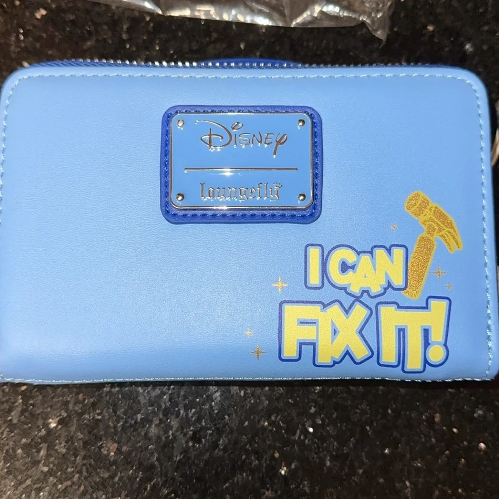 NWT Loungefly Disney Wreck It Ralph Fix It Felix Zip Around Wallet - Picture 7 of 8